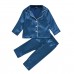 【12M-7Y】Kids Pure Cotton Satin Pajamas Set - 3481