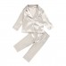 【12M-7Y】Kids Pure Cotton Satin Pajamas Set - 3481