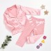 【12M-7Y】Kids Pure Cotton Satin Pajamas Set - 3481