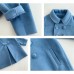 【18M-9Y】Girls Fashion Lapel Breasted Coat - 3171