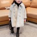 【18M-9Y】Girls Fashion Lapel Breasted Coat - 3171