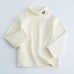 【3Y-12Y】Kids Casual Cartoon Bear Embroidered Half Turtleneck Fleece T-Shirt