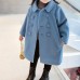 【18M-9Y】Girls Fashion Lapel Breasted Coat - 3171