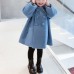 【18M-9Y】Girls Fashion Lapel Breasted Coat - 3171