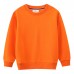 【18M-7Y】Kids Simple Solid Color Cotton Round Neck Long Sleeve Sweatshirt