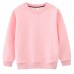 【18M-7Y】Kids Simple Solid Color Cotton Round Neck Long Sleeve Sweatshirt