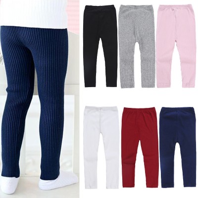 【18M-7Y】Girls Fashion Cotton Knit Leggings