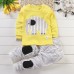 【12M-13Y】Boys Cartoon Print Long Sleeve Two-piece Suit