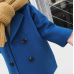 【18M-7Y】Kids Lapel Collar Double Breasted Coat - 4116