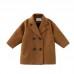 【18M-7Y】Kids Lapel Collar Double Breasted Coat - 4116