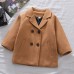 【18M-7Y】Kids Lapel Collar Double Breasted Coat - 4116