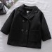 【18M-7Y】Kids Lapel Collar Double Breasted Coat - 4116