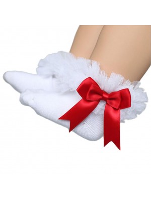 Baby Kid Girls Lace Ruffle Frilly Ankle Socks Princess Cotton Short Socks