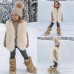 【12M-9Y】Girls Multicolor Thick Faux Fur Vest - 3180