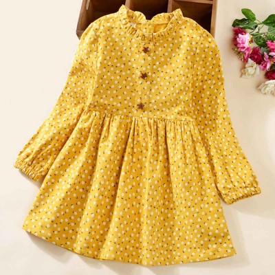 【2Y-9Y】Girls Floral Long Sleeve Dress - 3403