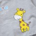 【9M-4Y】2-piece Unisex Giraffe Print Long-sleeved Sweatshirt And Pants Set