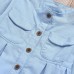 【3Y-12Y】Girls Denim Long Sleeve Shirt