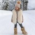 【12M-9Y】Girls Multicolor Thick Faux Fur Vest - 3180