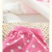 【9M-7Y】2-piece Girls Polka Dot Print Long-sleeved T-shirt And Pants Set - 34276