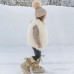 【12M-9Y】Girls Multicolor Thick Faux Fur Vest - 3180