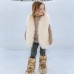 【12M-9Y】Girls Multicolor Thick Faux Fur Vest - 3180