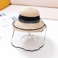 Kids   Little Kids 3  10ys  Bow Straw Hat Child Protective Hat Baby Sunscreen Sun Hat