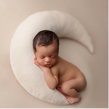 Newborn Photography Props Moon  shape Pillows With Stars Full  moon Baby Photo Shoot Accessories Posing Props Creative Props
