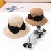 Kids   Little Kids 3  10ys  Bow Straw Hat Child Protective Hat Baby Sunscreen Sun Hat