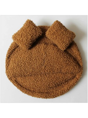 Newborn Studio Photography Aided Styling Mat Baby Props Blanket  Brown