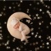 Newborn Baby Photography Props Moon Shaped Pillows Baby Photo Shoot Accessories with Stars Full  moon Baby Stuff